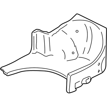 GM 22690657 Wheelhouse Trim, Rear Driver Side 22690657 GM Wheelhouse Trim, Rear Driver Side Illustration 1 of 1