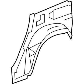 GM 15939196 Outer Wheelhouse, Rear Passenger Side 15939196 GM Outer Wheelhouse, Rear Passenger Side Illustration 1 of 1