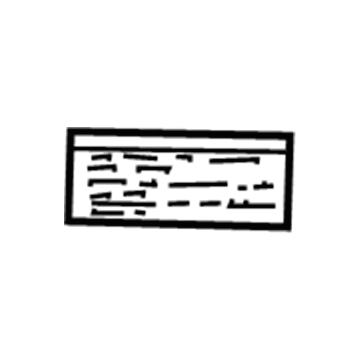 Cadillac 25742390 Caution Label