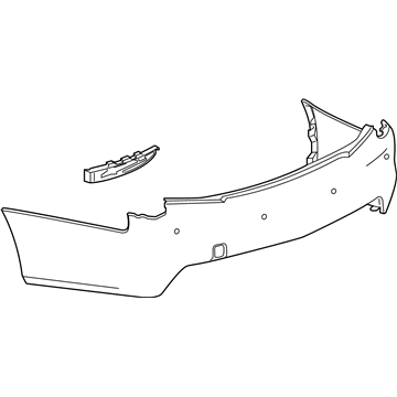 23302877 GM Bumper Cover, Rear Upper Illustration 1 of 1