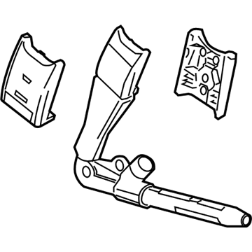 19258012 GM Tensioner, Black, Passenger Side Illustration 1 of 1