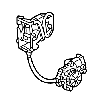 13542867 GM Lock Actuator, Rear Passenger Side Illustration 1 of 1