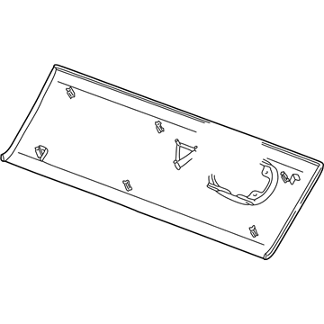 10395231 GM Glove Box Door, Gray Illustration 1 of 1