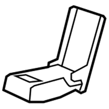 20830617 GM Armrest, Titanium, Rear Illustration 1 of 1