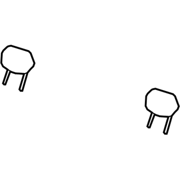 20830482 GM Headrest, Titanium, Rear Illustration 1 of 1