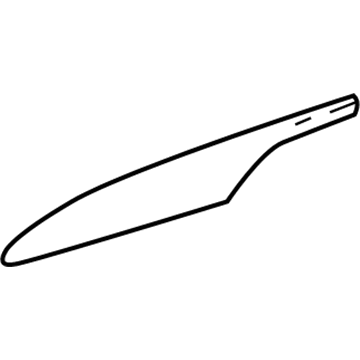 GM 22771599 Applique, Driver Side 22771599 GM Applique, Driver Side Illustration 1 of 1