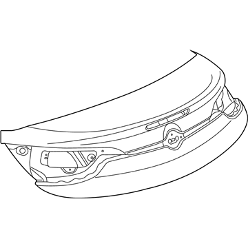 GM 13496005 Trunk Lid, Rear 13496005 GM Trunk Lid, Rear Illustration 1 of 1