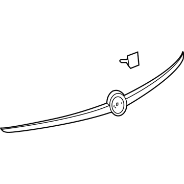 GM 39074035 Applique, Rear 39074035 GM Applique, Rear Illustration 1 of 1