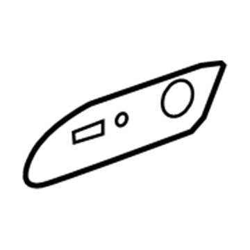 15900302 GM Switch Panel, Titanium, Driver Side Illustration 1 of 1