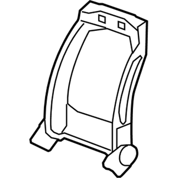 15899382 GM Seat Back Frame, Driver Side Illustration 1 of 1