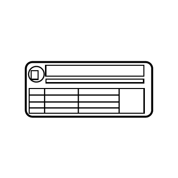 Chevy 84699160 Caution Label
