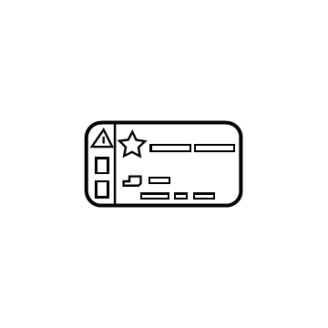 Chevy 84388264 A/C Label