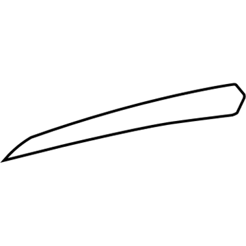 GM 20799498 Trim Molding, Front Driver Side 20799498 GM Trim Molding, Front Driver Side Illustration 1 of 1
