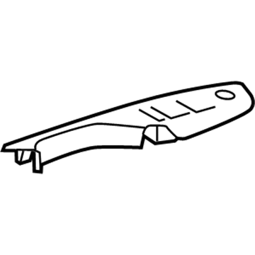 GM 20890878 Switch Bezel, Black, Driver Side 20890878 GM Switch Bezel, Black, Driver Side Illustration 1 of 1