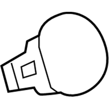 GM 25832309 Fuel Door 25832309 GM Fuel Door Illustration 1 of 1