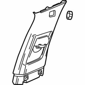 GM 85685883 Panel Assembly-Center Pillar Upper Trim *Backen Blackk 85685883 GM Panel Assembly-Center Pillar Upper Trim *Backen Blackk Illustration 1 of 1