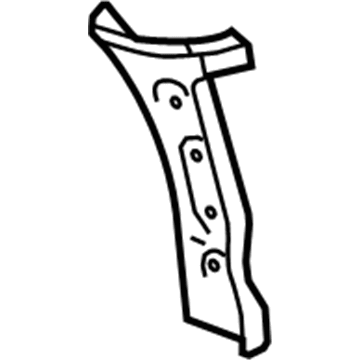 GM 20938278 Tail Lamp Panel, Passenger Side 20938278 GM Tail Lamp Panel, Passenger Side Illustration 1 of 1