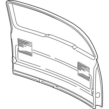GM 10350275 Gate Trim Panel, Rear 10350275 GM Gate Trim Panel, Rear Illustration 1 of 1
