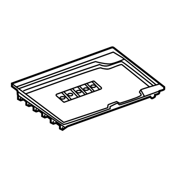 85144630 GM Liner Assembly-Front Floor Console Variable 1 *Jet Black Illustration 1 of 1