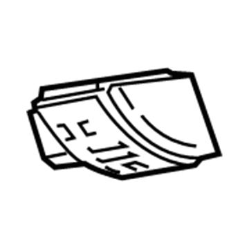 84255053 GM Ignition Switch, Galvano Silver Illustration 1 of 1