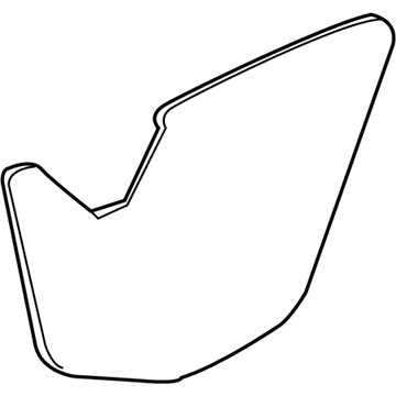 GM 22617116 Water Shield, Inner Passenger Side 22617116 GM Water Shield, Inner Passenger Side Illustration 1 of 1