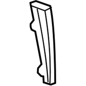 GM 13393631 Lock Pillar Reinforcement Baffle, Center Lower Driver Side 13393631 GM Lock Pillar Reinforcement Baffle, Center Lower Driver Side Illustration 1 of 1