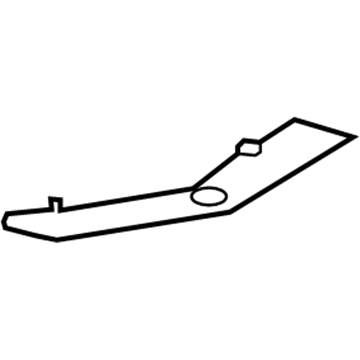 GM 13393633 Lock Pillar Reinforcement Baffle, Center Lower Driver Side 13393633 GM Lock Pillar Reinforcement Baffle, Center Lower Driver Side Illustration 1 of 1