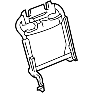 GM 89046497 Seat Back Frame 89046497 GM Seat Back Frame Illustration 1 of 1