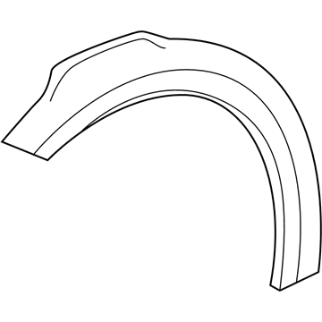 13493965 GM Wheel Opening Molding, Front Driver Side Illustration 1 of 1