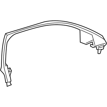 GM 23242706 Window Trim, Front Driver Side 23242706 GM Window Trim, Front Driver Side Illustration 1 of 1