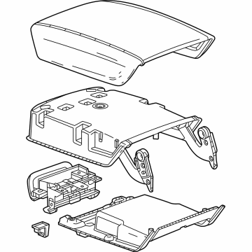 GM 85660786 Armrest, Floor Console, Jet Black, Front 85660786 GM Armrest, Floor Console, Jet Black, Front Illustration 1 of 1