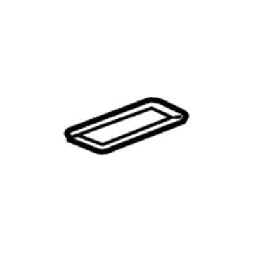 GM 25874749 Upper Trim Panel Mat, Black, Front 25874749 GM Upper Trim Panel Mat, Black, Front Illustration 1 of 1