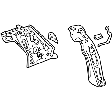 20772403 GM Upper Quarter Panel, Inner Passenger Side Illustration 1 of 1