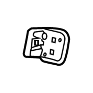 GM 25983288 Striker Reinforcement, Passenger Side 25983288 GM Striker Reinforcement, Passenger Side Illustration 1 of 1