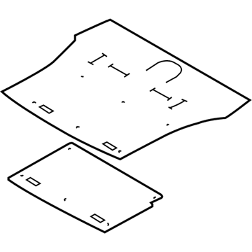 Chevy 96389541 Spare Tire Panel