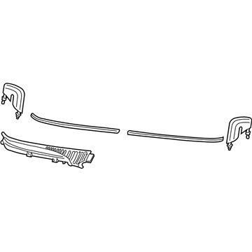 Pontiac 92052118 Cowl Grille