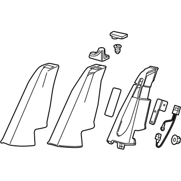 GM 20931463 Bolster, Titanium, Rear 20931463 GM Bolster, Titanium, Rear Illustration 1 of 1