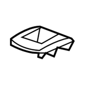 GM 22753648 Latch Cover, Rear 22753648 GM Latch Cover, Rear Illustration 1 of 1