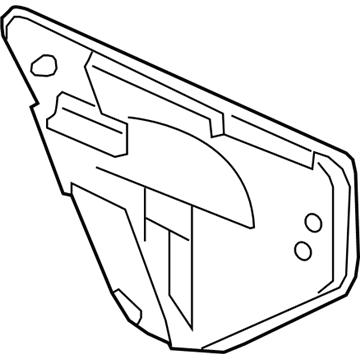 GM 22797921 Water Deflector, Inner Driver Side 22797921 GM Water Deflector, Inner Driver Side Illustration 1 of 1