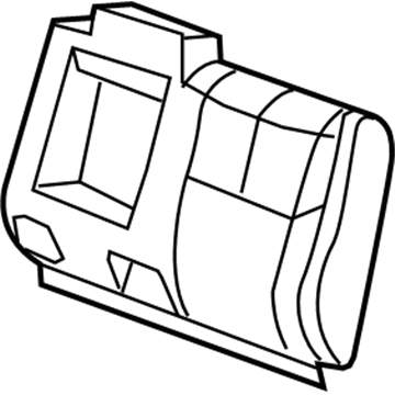 15872781 GM Seat Back Cover, Rear Illustration 1 of 1