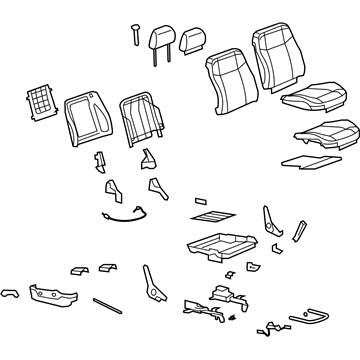 20772575 GM Seat Assembly, Front Passenger Side Illustration 1 of 1