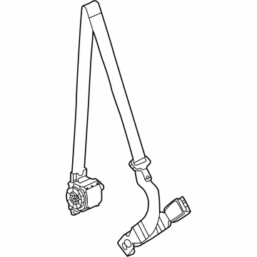 GM 86513030 Retractor Kit, Seat Belt, Jet Black 86513030 GM Retractor Kit, Seat Belt, Jet Black Illustration 1 of 1