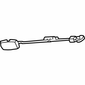 GM 13526043 Seat Belt Guide, Rear 13526043 GM Seat Belt Guide, Rear Illustration 1 of 1