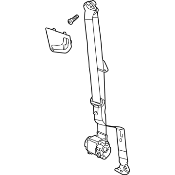 GM 86792540 Lap & Shoulder Belt, Jet Black, Driver Side 86792540 GM Lap & Shoulder Belt, Jet Black, Driver Side Illustration 1 of 1