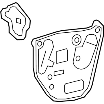 84530367 GM Water Deflector, Front Passenger Side Illustration 1 of 1