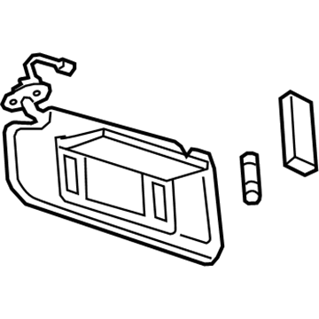 GM 84196864 Sunvisor, Passenger Side 84196864 GM Sunvisor, Passenger Side Illustration 1 of 1