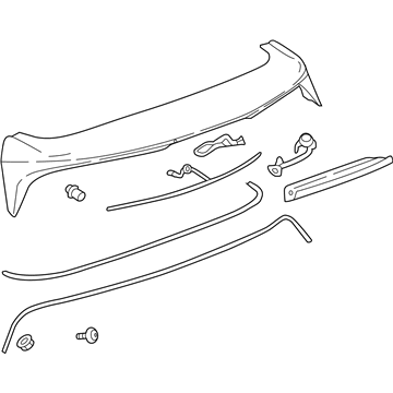 84679998 GM Spoiler, Rear Illustration 1 of 1