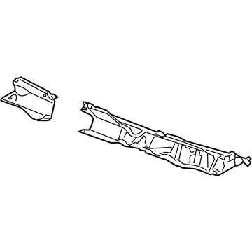 GM 20813090 Cowl Grille, Driver Side 20813090 GM Cowl Grille, Driver Side Illustration 1 of 1