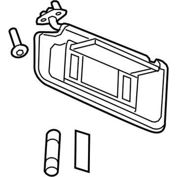 GM 22800049 Sunvisor, Driver Side 22800049 GM Sunvisor, Driver Side Illustration 1 of 1