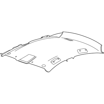GM 23102265 Headliner, Black 23102265 GM Headliner, Black Illustration 1 of 1